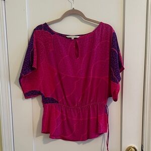 Trina Turk Pink and Purple Blouse